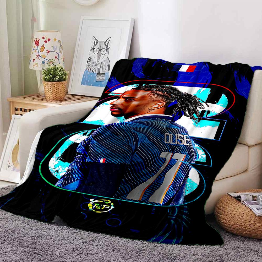 Michael Olise Player Season Blankets Flannel Printed Breathable Warm Throw Blanket for Home Office Bedspreads 0708a45