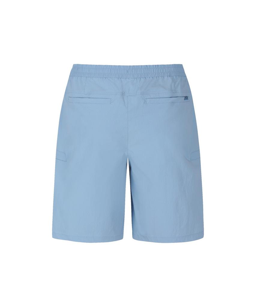 DISCOVERY EXPEDITION Uni Freshvent Lightweight Woven Training Cargo Knee-Length Shorts (Blue)