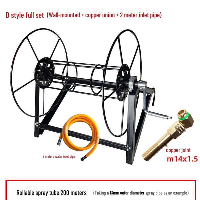Jordbruksslangvinda & Elektrisk Reputläggningsställ med Armeringsjärnslager