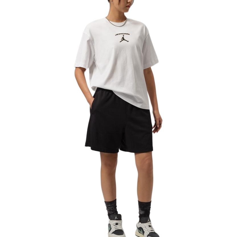 Jordan Rundhals Lässiger Pullover Kurzarm T-Shirt Damen Oberteile IM7152-100