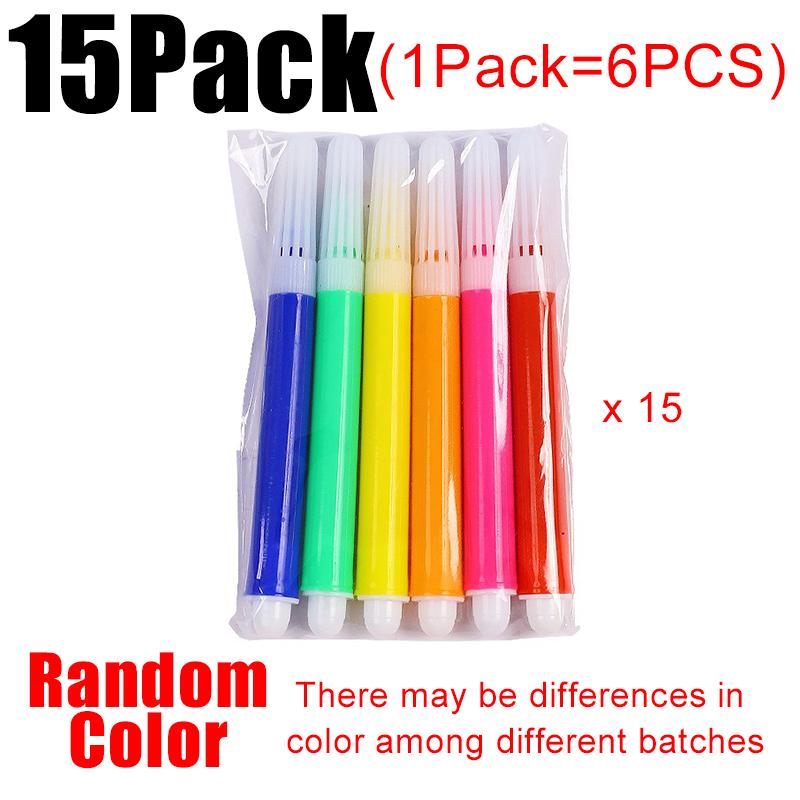 1/3/5/10/15Packs Colorful Graffiti Pen 6pcs/pack Drawing Painting Props DIY Art Coloring Marker School Artclass Rewards Gift ZYF