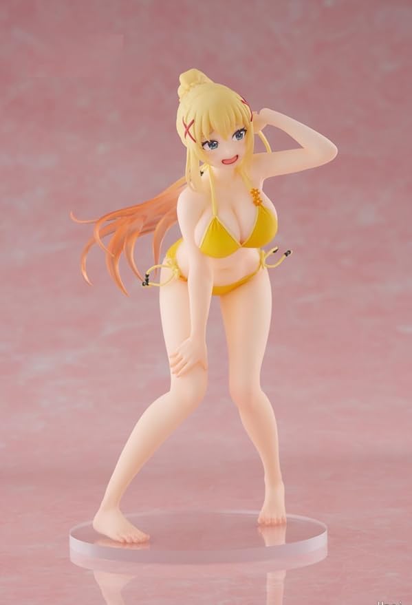 Darkness Figure Swimsuit Ver. KonoSuba: God's Blessing on this Wonderful World! 3 Coreful Official Figure, Approximately 18cm in Height