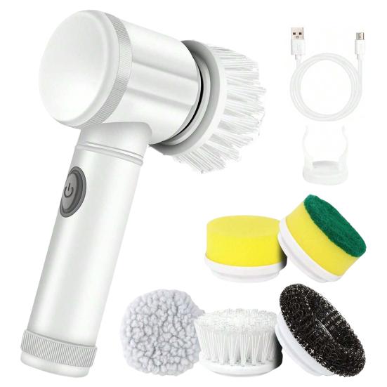 

Электрическая вращающаяся щетка с беспроводным подключением и высоким крутящим моментом Ручная вращающаяся щетка для ванны и душа