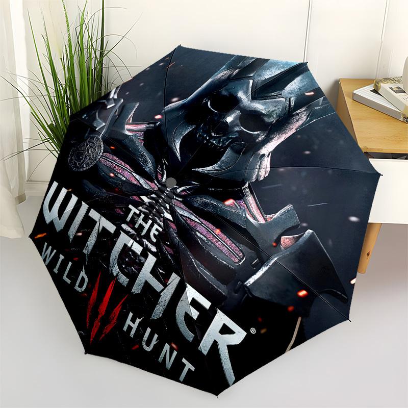 

The Witcher, Wild Hunt Automatic Opening and Closing, 8 rib Structure Portable Umbrella, Suitable for Men and Women in All Seasons Perfect