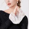 New Girls Shirt Detachable Sleeve for Womens Lace Floral Flared Fake Cuff Wristband Sweater False Sleeved Cuff Extension Gloves