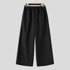 INCERUN Men's Elastic Waist Casual Loose Streetwear Trousers Hip Hop Wide Leg Pants