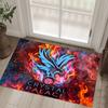 Crystal Palace Fußball Design Kristall Samt Teppich Gemütlich Kein?Rutschfester Teppich mit Aufdruck für Schlafzimmer Wohnzimmer Eingang