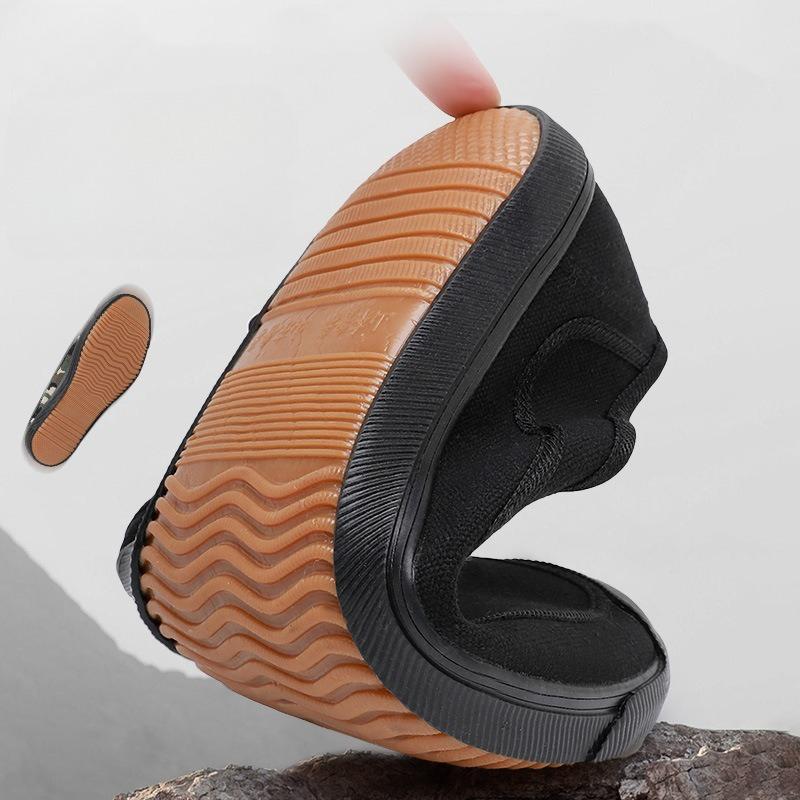 New Style Canvas Shoes for MenCasual Outdoor Shoe Plus-size Are Comfortable for HikingWear-resistant Farmshoesrubber Shoes