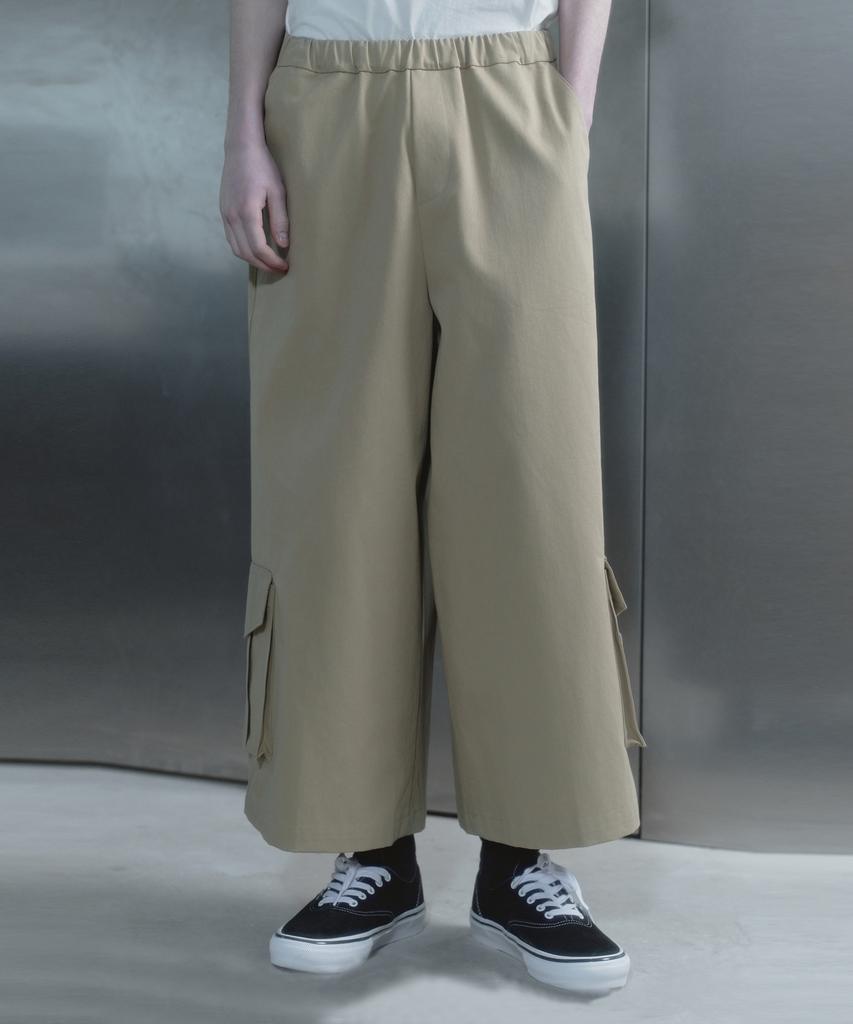 Kilyu Cargo Long Bermuda Pants_Beige