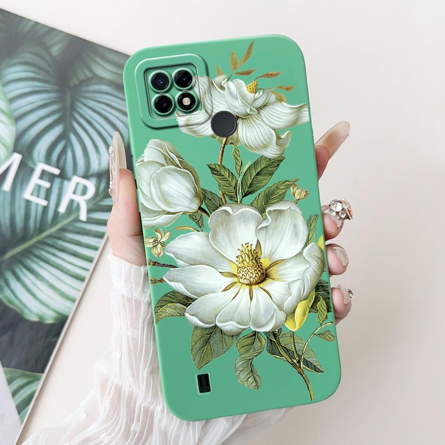 For Realme C21 RMX3201 Case Realme C25 Cover Popular Sunflower Soft Silicone Phone Case For Realme C25S C25Y C21Y C 21 C 25 Capa