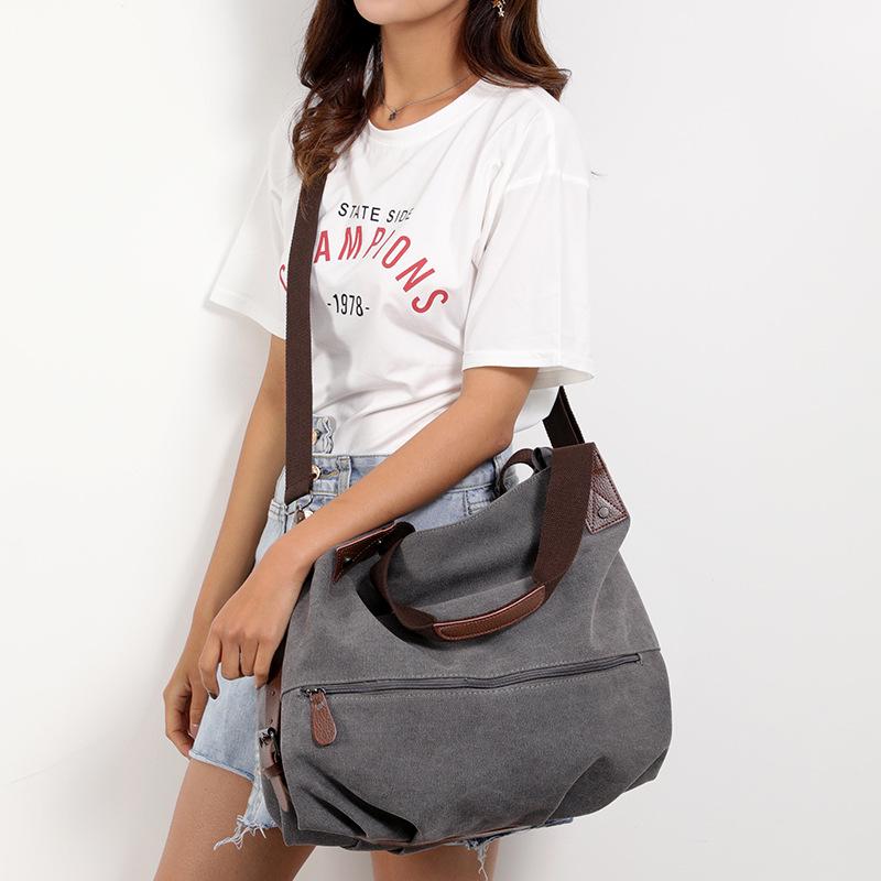 Bimhayuu Sac à Dos Femme Léger - Nylon Imperméable - Style Rétro - Bandoulière Amovible - Idée Cadeau