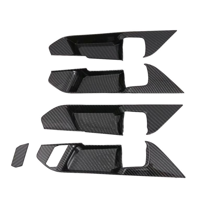 5pcs Interior Car Door Handle Bowl Armrest Panel Switch Button Cover Trims For Toyota RAV4     interior parts