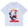 230 g/m² 100% Baumwolle Kettensägenmann V40 Power Print Unisex Schweres Baumwoll-T-Shirt