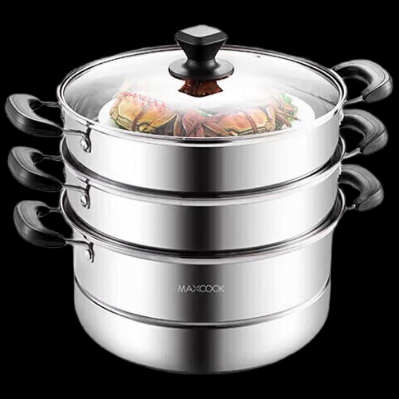 Mei Chu 3-Tier 30cm Stainless Steel Steamer Pot