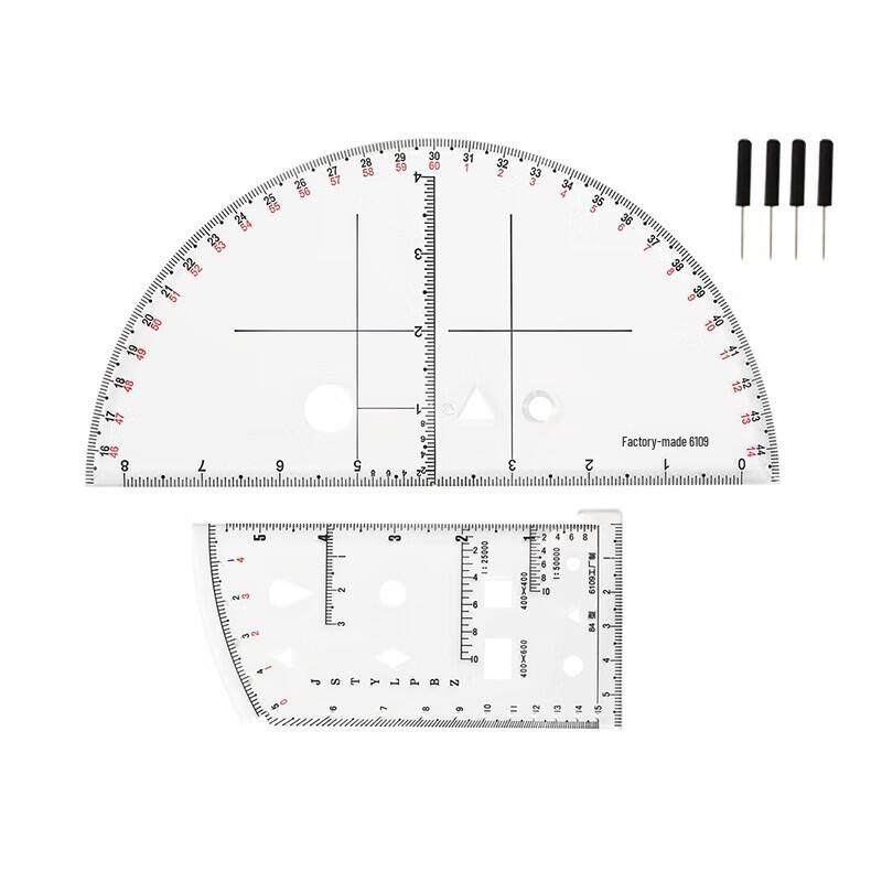 Military Topographic Map Ruler Tool Kit