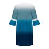 Mote kvinners V-hals trykt blonder Patchwork Bohemian Casual Resort Dress
