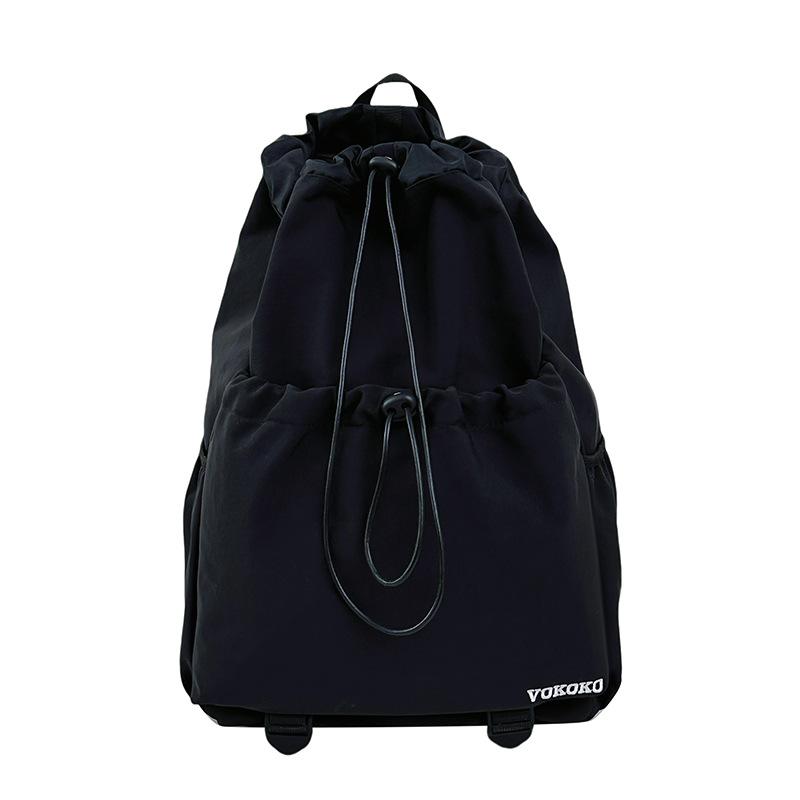 Schoolbag Mountain Leisure Travel Backpack Outdoor Sports Mountaineering Backpack Light Drawstring Washed Nylon School Bag