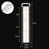 Sealed Capsule Mini Titanium Alloy Waterproof Pill Box Travel Storage EDC Tools Camping First Aid Medicine Case