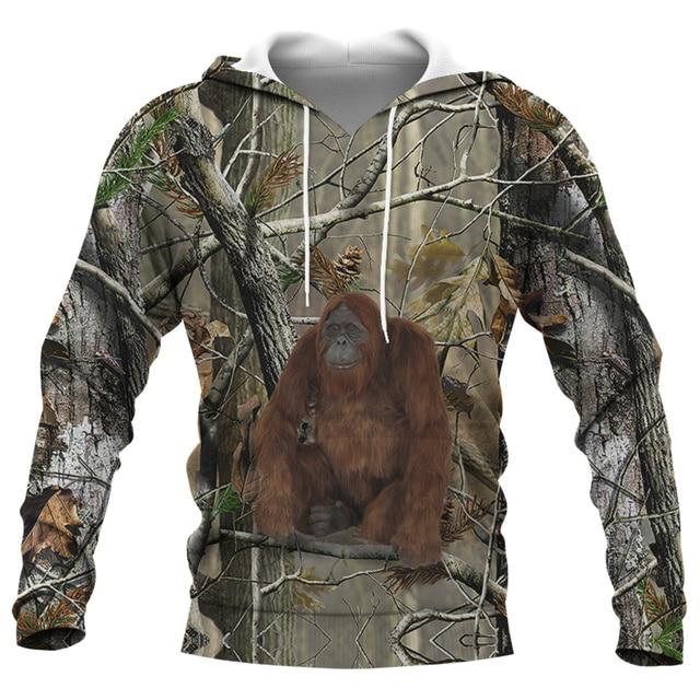 Pánska mikina s kapucňou Boar Hunter Lov zvierat Camo Tattoo Pulover Harajuku Ležérne mikiny ELK Hunte Oversized oblečenie s 3D potlačou
