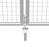 Vidaxl Galvanized Steel Garden Gate 400X200 Cm Silver