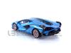 TrueScale Miniatures MINI GT Lamborghini FKP 37 Blu Aegir Drive Finished Model 1/64 Sián Left-Hand