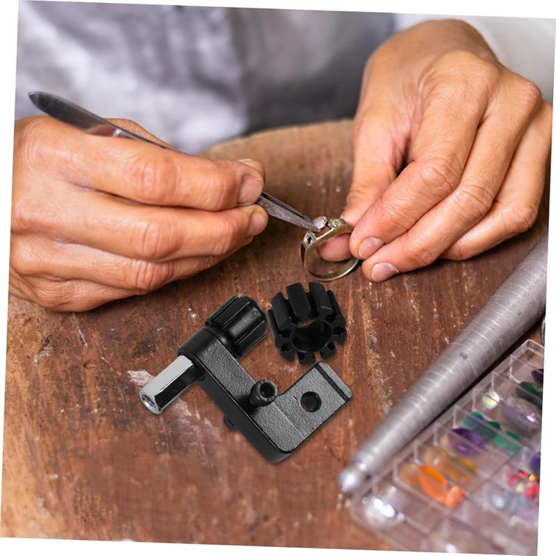 

AB34-1Set Jewelry Making Tool Polishing Clamps Ring Setting Hand Tools For Polishing And Fixing Rings чорний