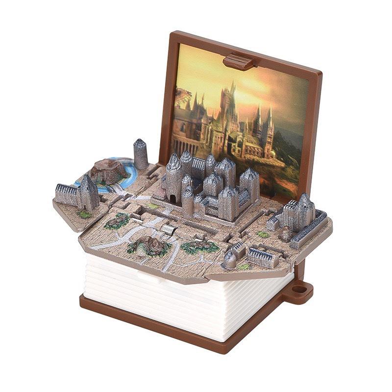 3D Mini Fold Book Keychain Children Kids Toys Anxiety Stress Relief Castle Toys Birthday Jewelry Gift Car Key Rings Key Chains