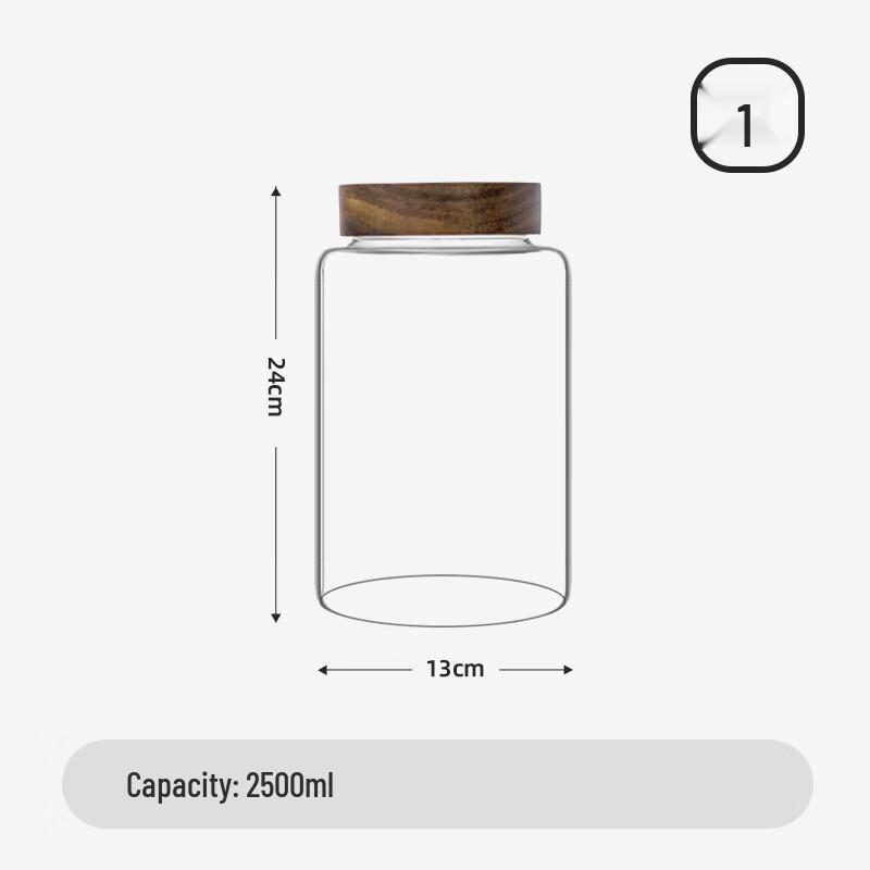 Large Capacity Food-Grade Glass Storage Jar