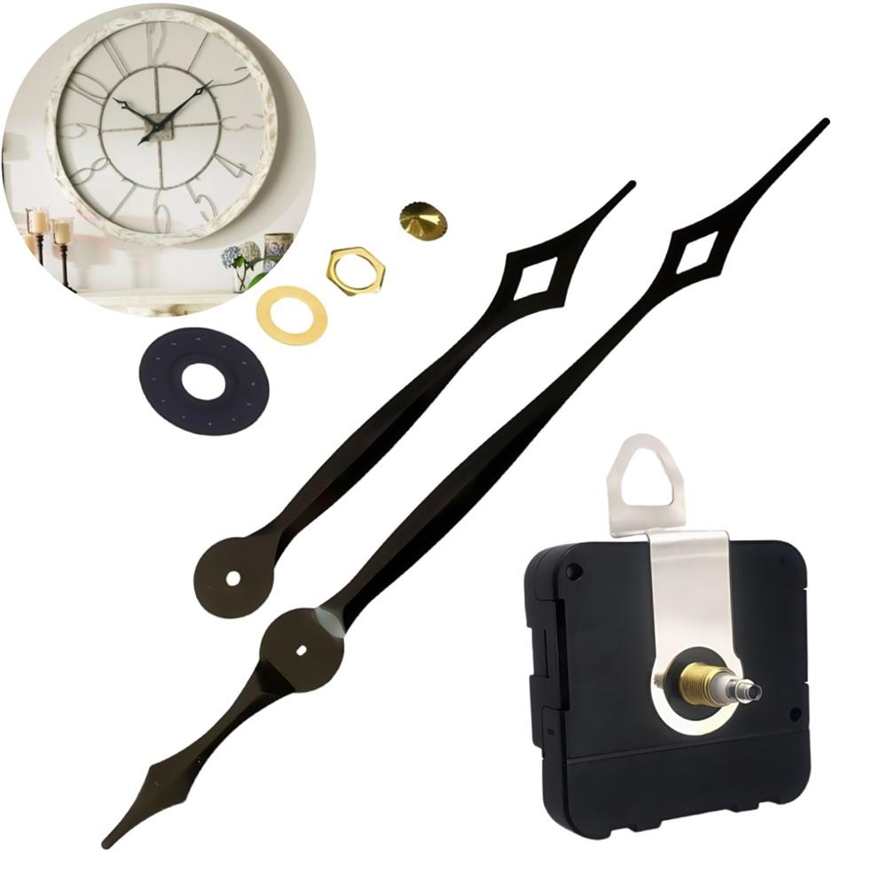 Quartz Clock Movement Replacement Kit with Long Hands for Large Clocks