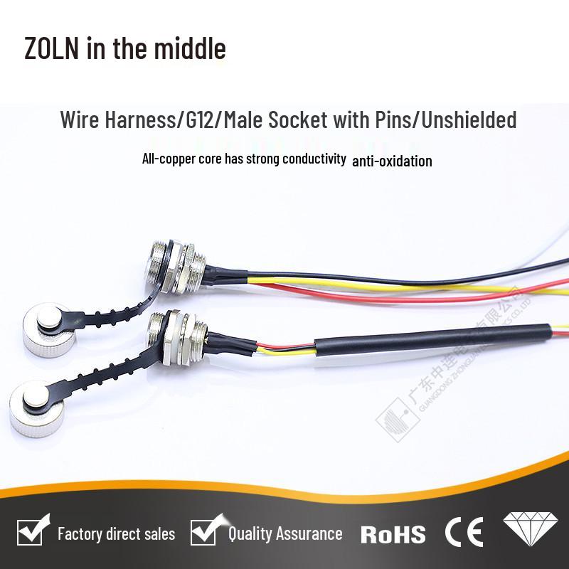 Waterproof Aviation Plug: 2-7 Core Unshielded Wire Harness Terminal Connector with Female Socket & Male Seat