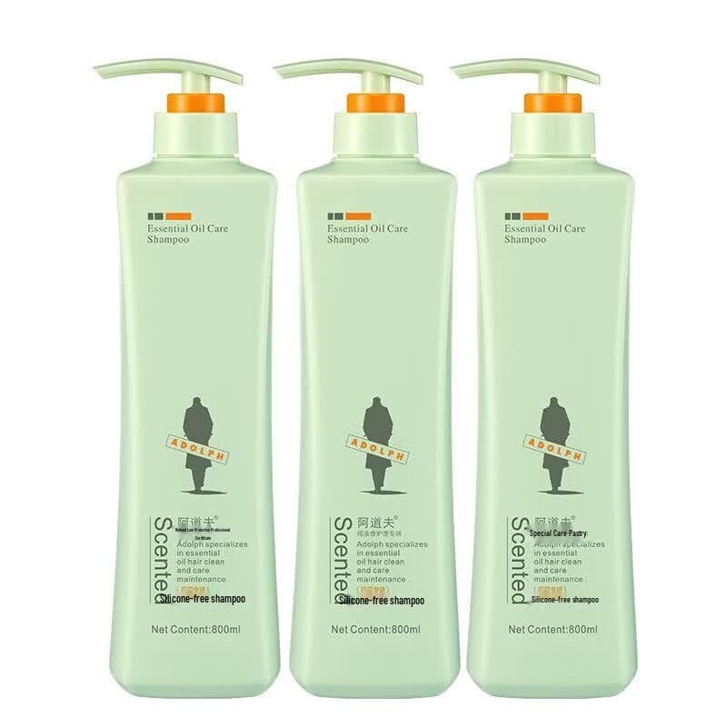 Adolph 800g Silicone-Free Shampoo (3-Pack)