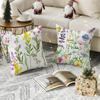 Spring Wildflowers Pillow Case Pattern Printed Pillowcase For Living Room Sofa Cushion Cover  Bedroom Decor