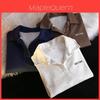 Maglione Polo Donna con Stampa Lettere Poliestere Per Uso Casual in Ufficio