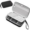 Teskyer Gadget Pouch Hard Large Capacity EVA 3-Layer Storage Case for Cables and PC Accessories Travel Black M