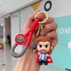 Figure Spiderman Deadpool Keyring Pendant Keychain Car Key Chain Key Ring Mobile Phone Bag Decor Jewelry Accessories Gift