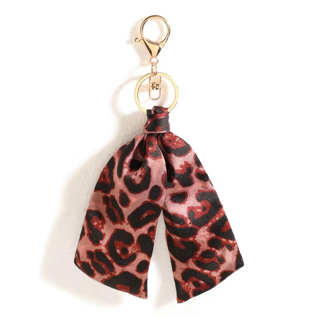 Leopard Pattern Fabric Rock Cute Multi-Functional Bag Charm Perfect for Women's Wallets Handbags Backpacks Bag Charm