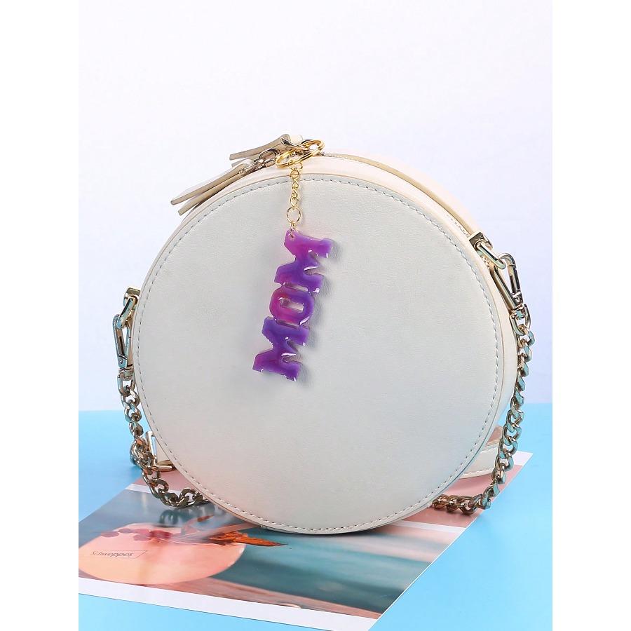 Shiny Glossy DAD and MOM Letter Style Keychain Mold Fashion Resin Silicone Mould Craft for DIY Pendant Necklace Charms Jewelry Making Tools