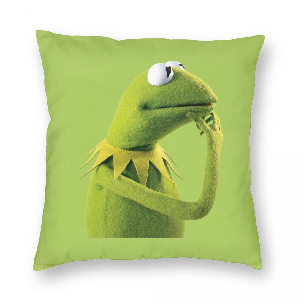 Rainbow Connection Pillowcase Double-Sided Printing Cushion Cover Decorations K-Kermits The Frog Throw Pillow Case Cover Home