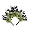 Vintage Artificial Flower Headband Simulated Crown Hair Hoop  for Gift Hair Accessories