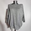 Vintage Retro Unifarbener Nieten Lockere Passform Langarm-T-Shirt