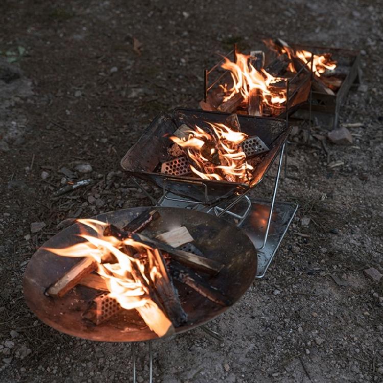 Light Camping Burners With Airflows Channel Stainless Steel Campfires Enhancer Tool For Efficient Wood Fuels Utilization