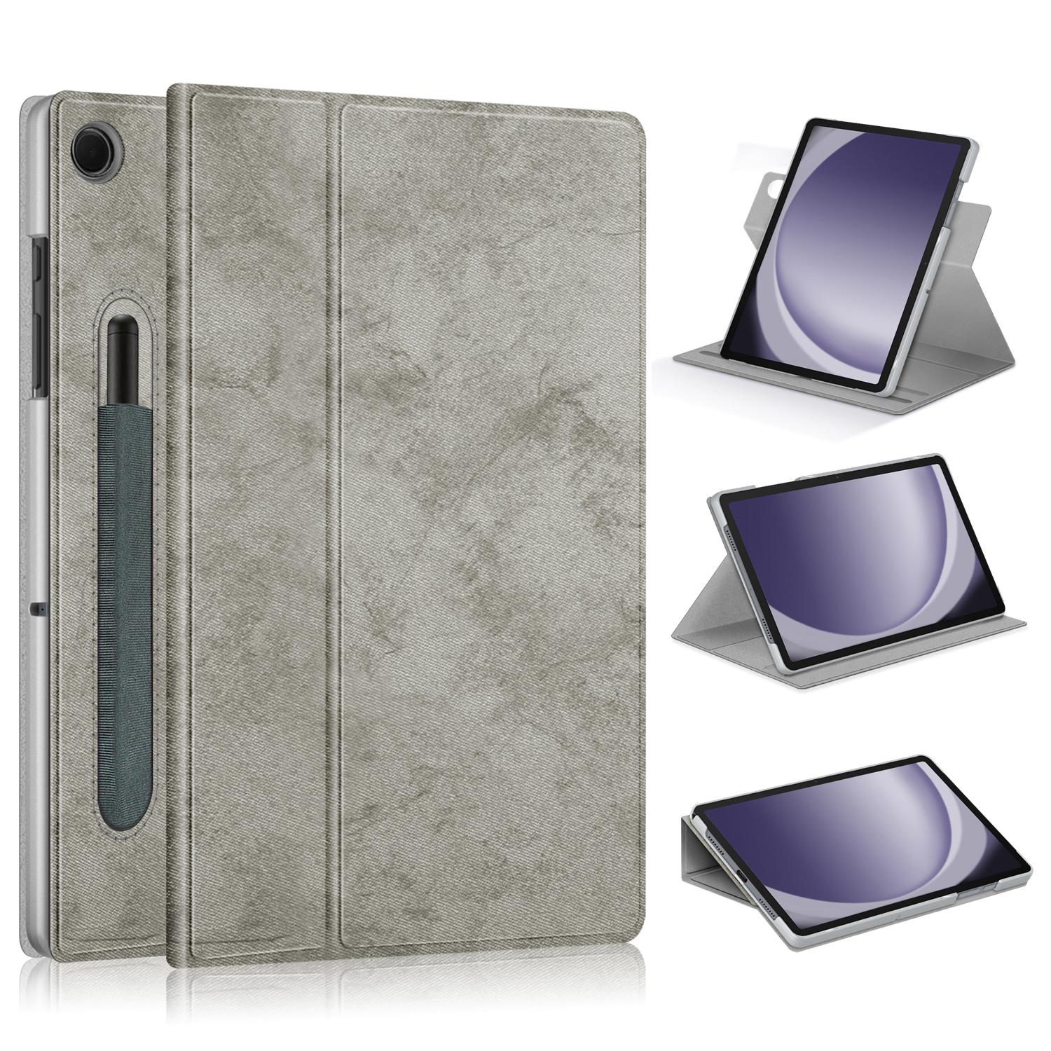 

Для Samsung Galaxy Tab A9+ SM-X210 SM-X216 SM-X218 Чехол Кожаный Чехол-подставка с вращением для планшета Grey