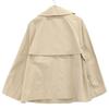 Mila Schoen 500-31104 Beige Chambray Short Coat Coat 44 beigeUsed