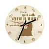 Yorkshire Terrier, Yorkie - Clock with Dog, Wooden Clock with Engraving, Personalised Clock by