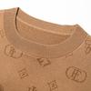 Men's Casual Light Jacquard Knitted Pullover Sweater - Long Sleeve, Round Neck (Autumn/Spring)