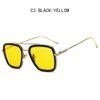 Luxury Square Sunglasses Men Women Brand Designer Retro Alloy Frame Big Sun Glasses Vintage Gradient Male Female Oculos Feminino