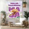 Biene Maja Custom Your Name Wall Decor Tapestry Art For Pet Memorial Birthdaywedding Party Backdrop Family Gift