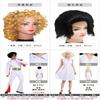 Ensemble de costumes Elvis Presley Marilyn Monroe Avec Perruque Ondulée Pour Fête d'Halloween