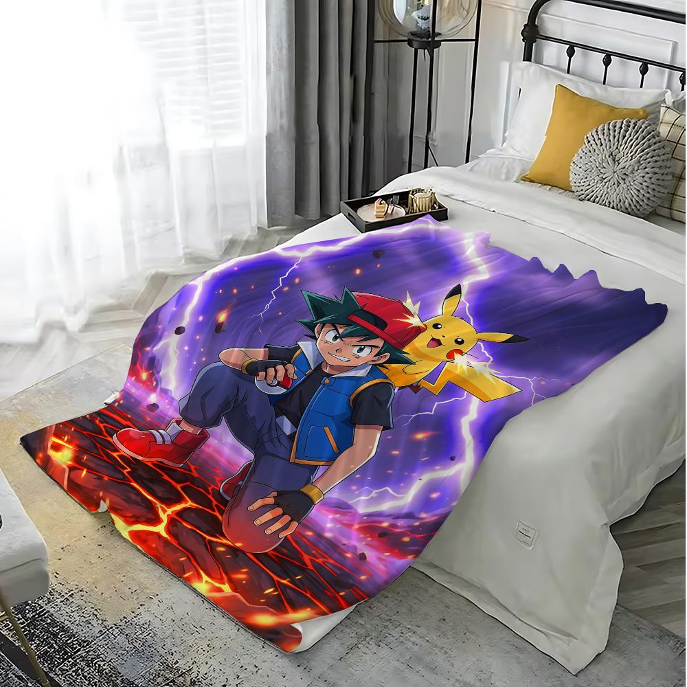 Schlafzimmer Dekoration Kawaii Pokepokes Anime Decke Schule Zuhause Dekorative Bettdecken Tagesdecke Die Sofa Überwurf Warm Winter Knie