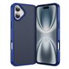 For iPhone 17 Case Carbon Fiber Texture PC+TPU Phone Cover Compatible with MagSafe
